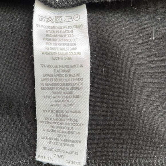 French Connection black long sleeve fitted dresss - Picture 5 of 5